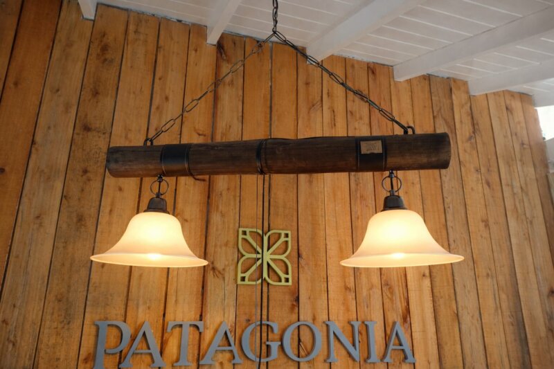 Lampara colgante rustica Tronco x2 luces