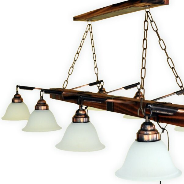 Lampara colgante estilo campo Tirante x8 luces