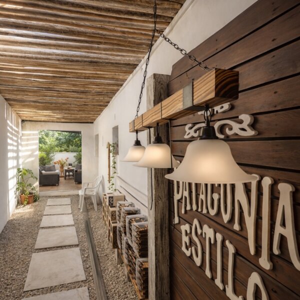 Lampara colgante estilo campo Tirante x3 luces