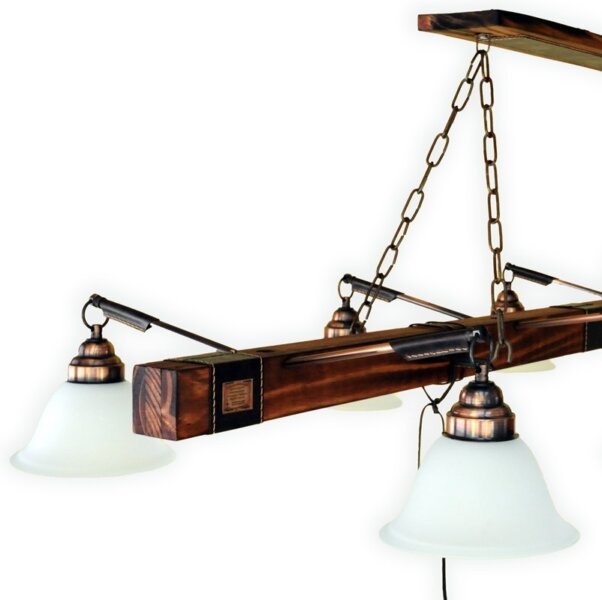 Colgante de techo lampara estilo campo Tirante x6 luces
