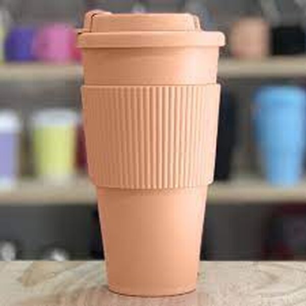 VASO CON BANDA Y TAPA CLICK