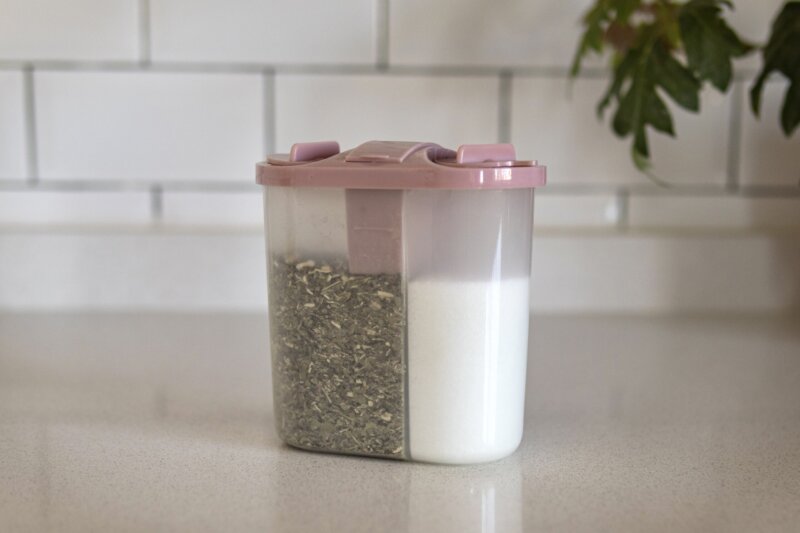 Vertedor triple yerba / azucar / alojamiento para edulcorante