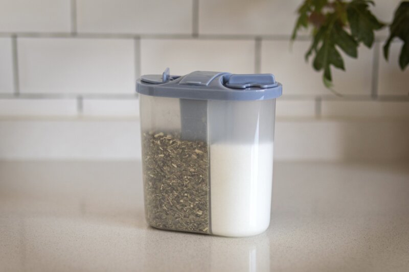 Vertedor triple yerba / azucar / alojamiento para edulcorante