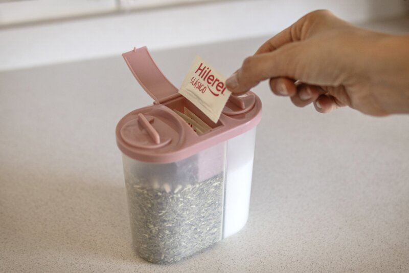 Vertedor triple yerba / azucar / alojamiento para edulcorante