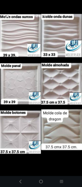 Moldes para placas antihumedad