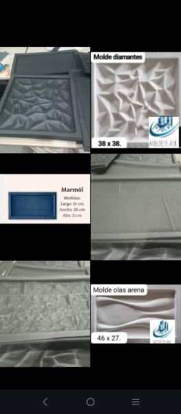 Moldes para placas antihumedad