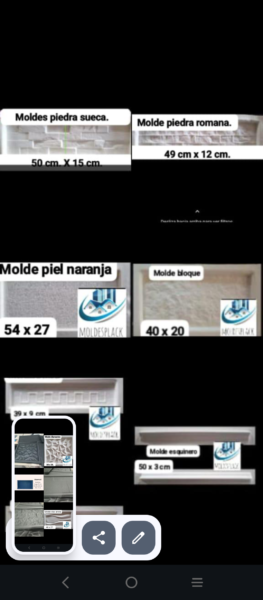 Moldes para placas antihumedad