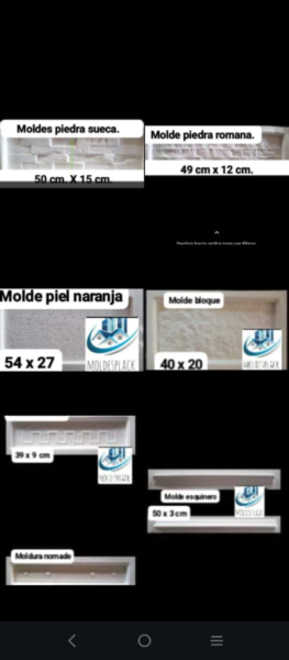 Moldes para placas antihumedad