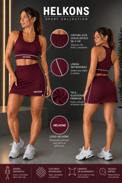 Top y shorts pollera