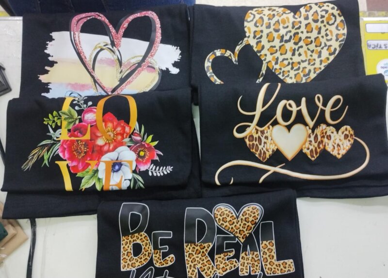 REMERAS DAMA ALGODÓN PEINADO ESTAMPADAS TALLES GRANDES