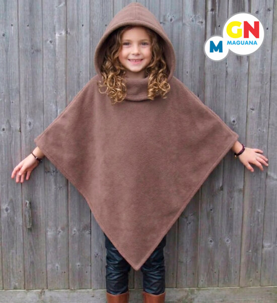 poncho polar , con logo ( opcional nombre bordado)