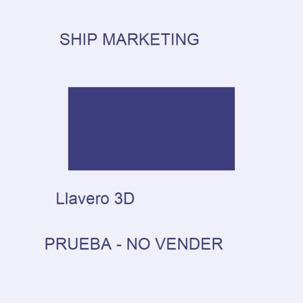 PRUEBA UX 01 — Llavero personalizado 3D